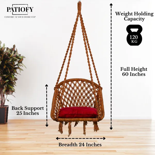 Brown_And_Red_Premium_And_Handcrafted_Cotton_Hammock_Swing_For_Home