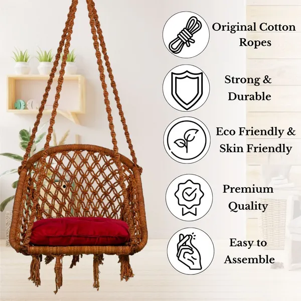 Brown_And_Red_Premium_And_Handcrafted_Cotton_Hammock_Swing_For_Home