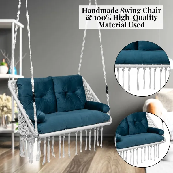 Green_And_White_Premium_And_Handcrafted_Polyester_Hammock_Swing_For_Home