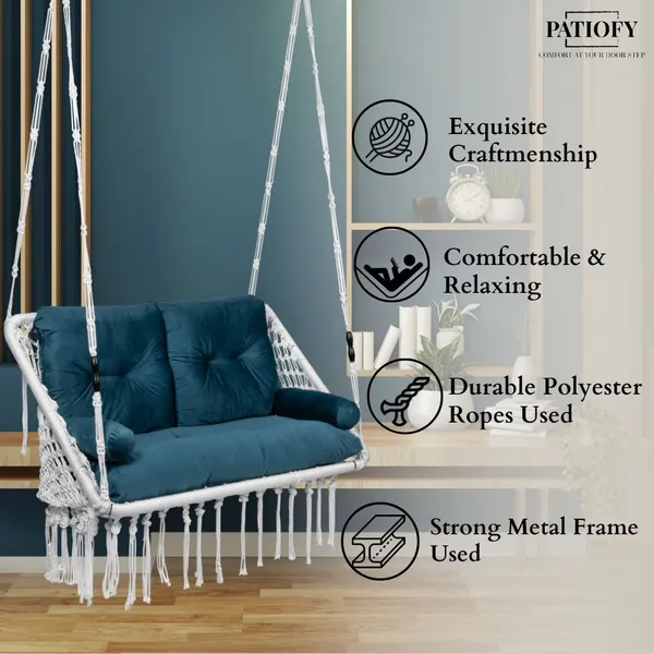 Green_And_White_Premium_And_Handcrafted_Polyester_Hammock_Swing_For_Home