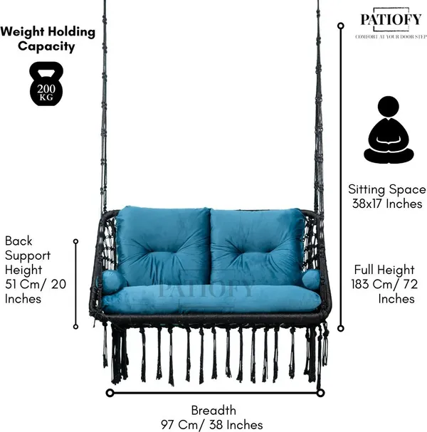 Green_And_Black_Premium_And_Handcrafted_Polyester_Hammock_Swing_For_Home