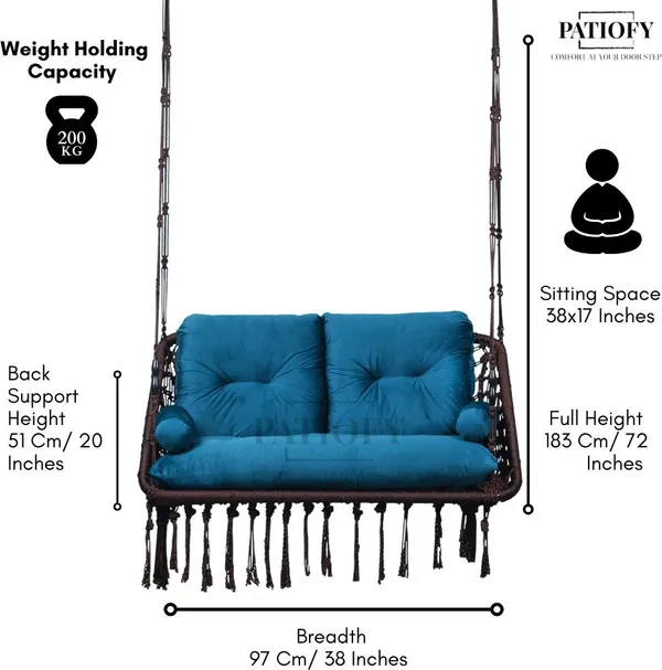 Green_And_Brown_Premium_And_Handcrafted_Polyester_Hammock_Swing_For_Home