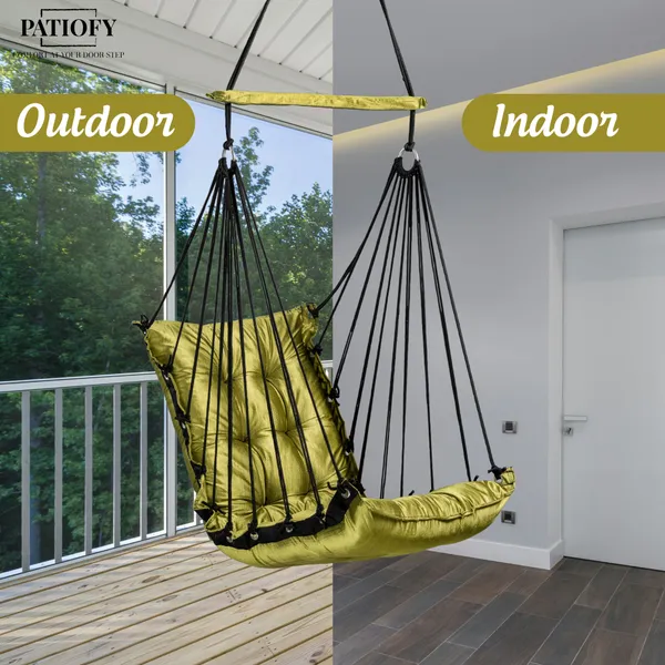 Green_Premium_And_Handcrafted_Cotton_Hammock_Swing_For_Home