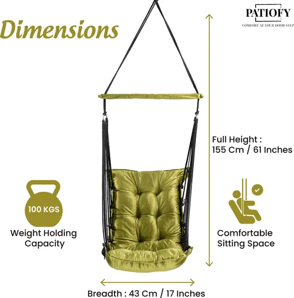 Green_Premium_And_Handcrafted_Cotton_Hammock_Swing_For_Home