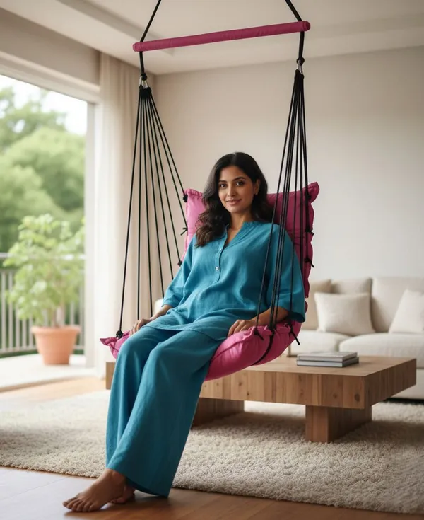 Pink_Premium_And_Handcrafted_Cotton_Hammock_Swing_For_Home