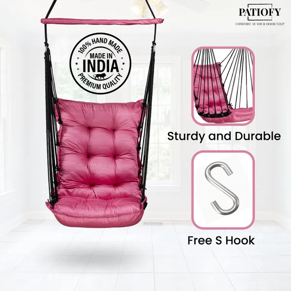 Pink_Premium_And_Handcrafted_Cotton_Hammock_Swing_For_Home