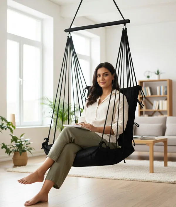 Black_Premium_And_Handcrafted_Cotton_Hammock_Swing_For_Home