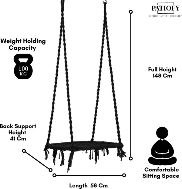 Black_Premium_And_Handcrafted_Cotton_Hammock_Swing_For_Home