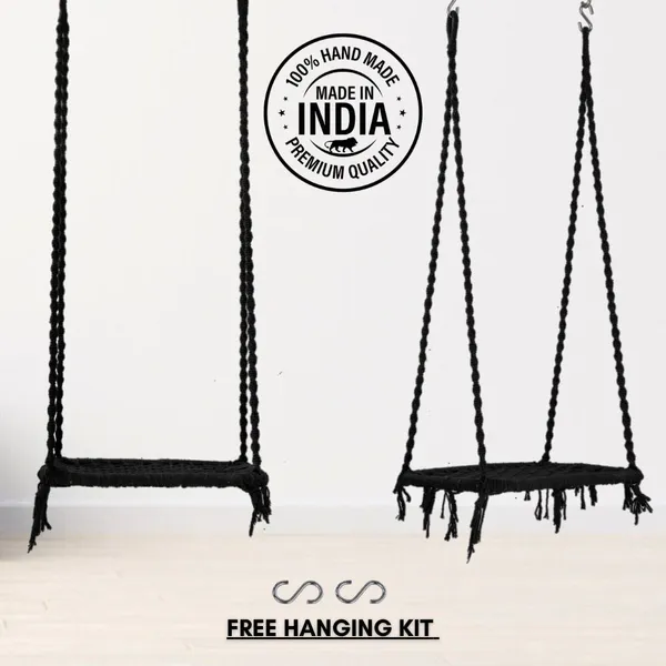 Black_Premium_And_Handcrafted_Cotton_Hammock_Swing_For_Home