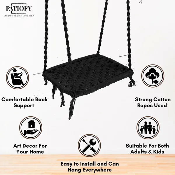 Black_Premium_And_Handcrafted_Cotton_Hammock_Swing_For_Home