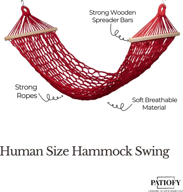 Red_Premium_And_Handcrafted_Cotton_Hammock_Swing_For_Home