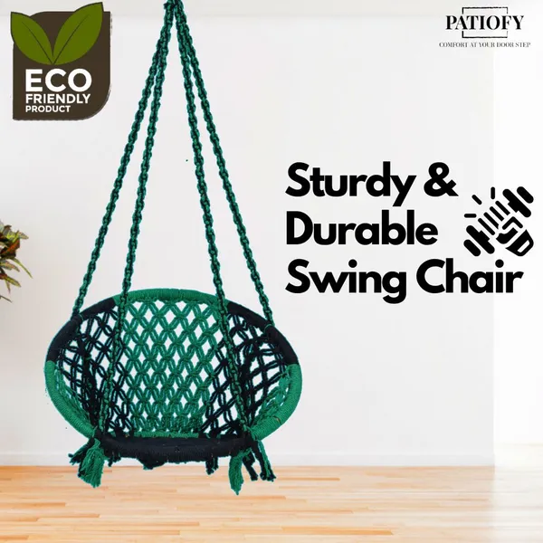 Green_And_Black_Premium_And_Handcrafted_Cotton_Hammock_Swing_For_Home