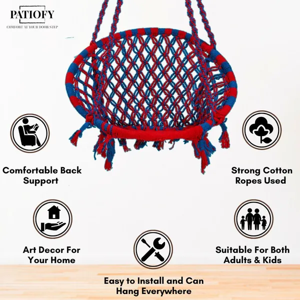 Blue_And_Red_Premium_And_Handcrafted_Cotton_Hammock_Swing_For_Home