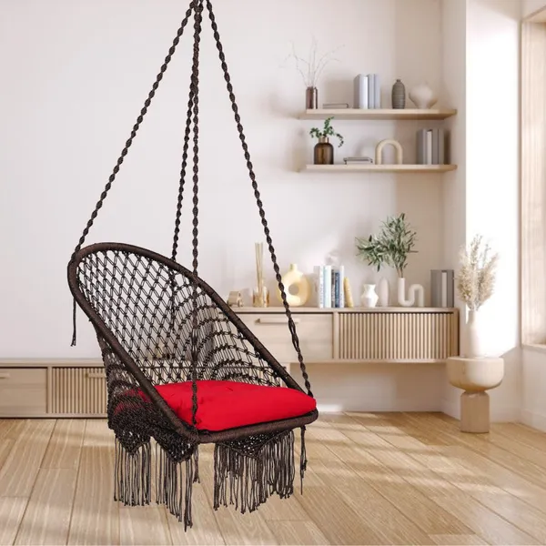 Brown_And_Red_Premium_And_Handcrafted_Polyester_Hammock_Swing_For_Home