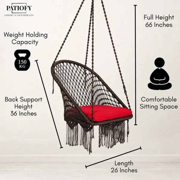 Brown_And_Red_Premium_And_Handcrafted_Polyester_Hammock_Swing_For_Home