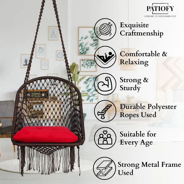 Brown_And_Red_Premium_And_Handcrafted_Polyester_Hammock_Swing_For_Home