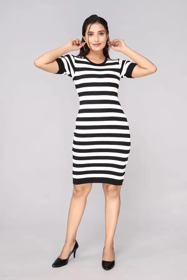 Polly_Cotton_Bodycon_Dress_Round_Neck