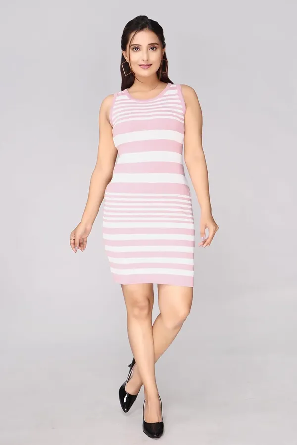 Striped_Bodycon_Sleeveless_Polycotton_Dress