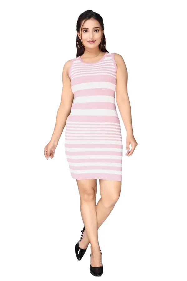 Striped_Bodycon_Sleeveless_Polycotton_Dress