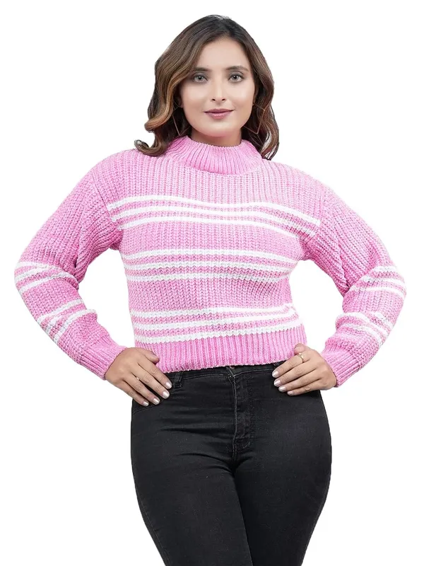 Knitted_Round_Neck_Sweater_For_Women