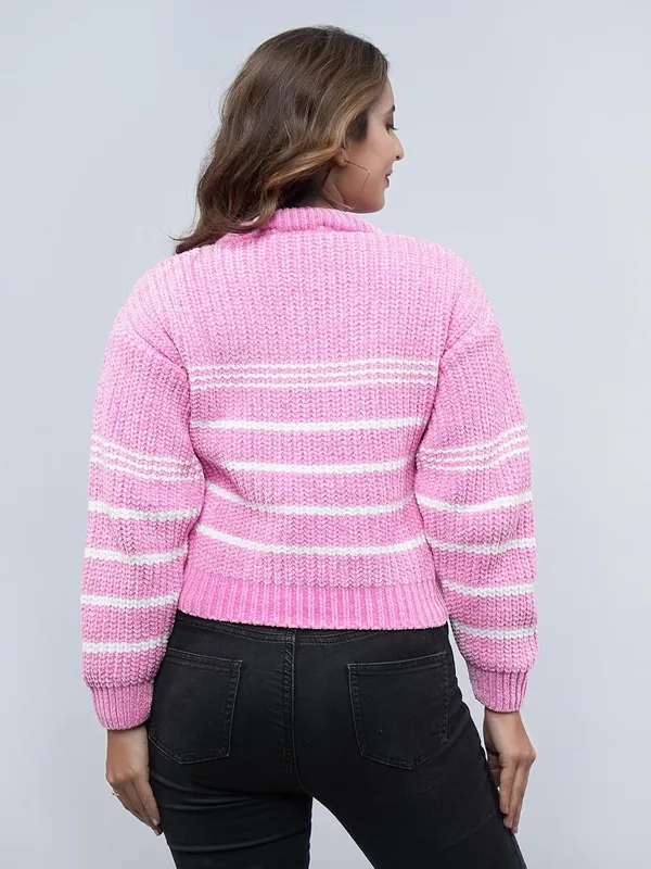 Women_S_Knitted_Striped_Cardigan_Sweater