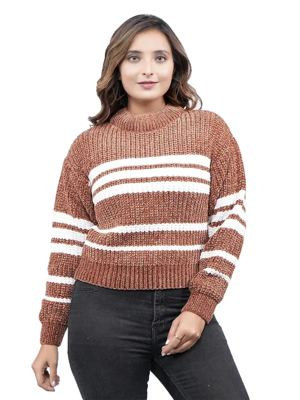 Women_S_Knitted_Striped_Cardigan