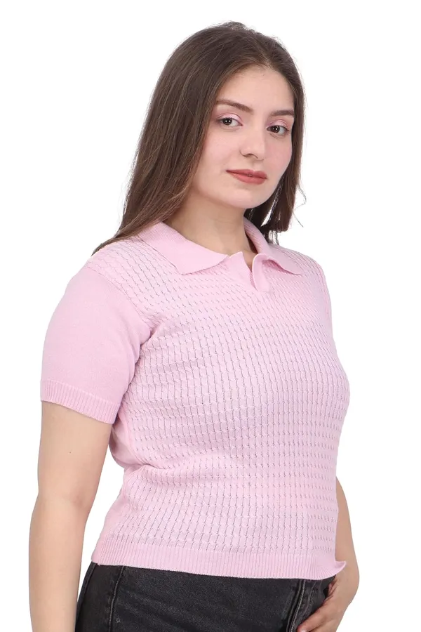 Women_S_Half_Sleeve_Collared_Top