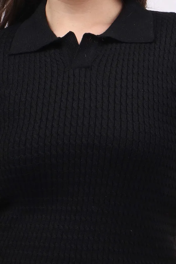 Women_S_Half_Sleeve_Collared_Top