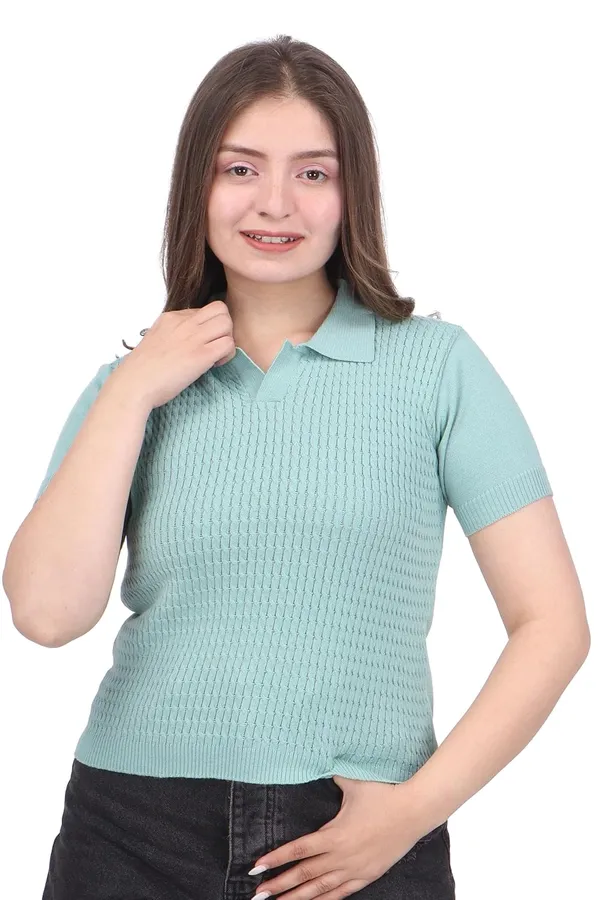 Women_Knitted_Cotton_Top_Women_Knitted_Striped_Top