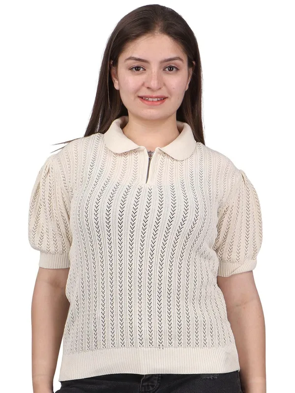 Women_S_Knitted_Collar_Neck_Top_With_Zipper