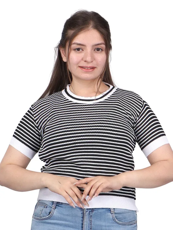Women_S_Cotton_Striped_Top