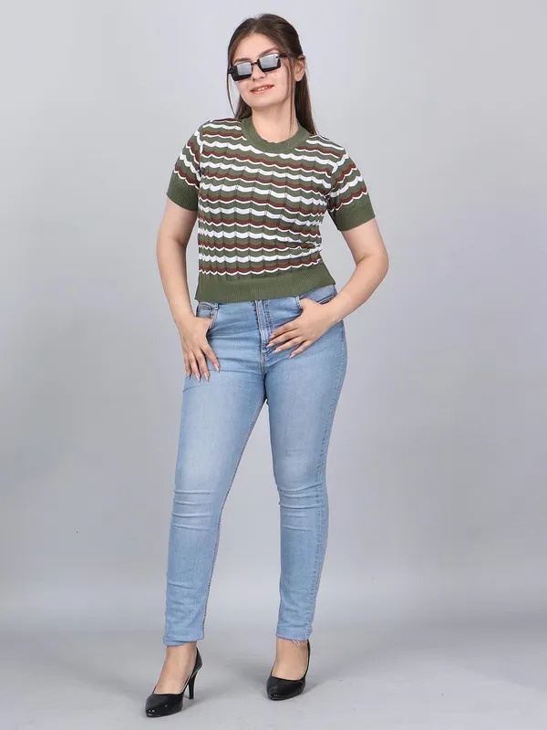 Women_Knitted_Short_Sleeve_Top
