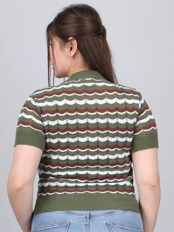 Women_Knitted_Short_Sleeve_Top