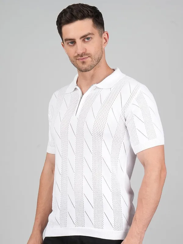 Mens_Textured_Knit_Polo_Shirt