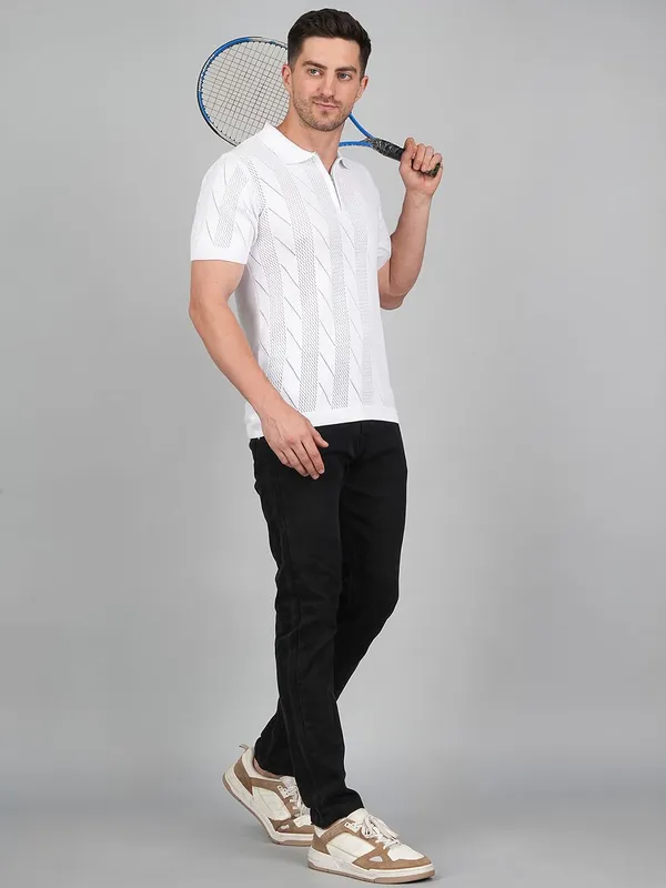 Mens_Textured_Knit_Polo_Shirt