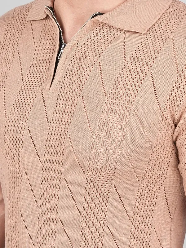 Mens_Textured_Knit_Polo_Shirt