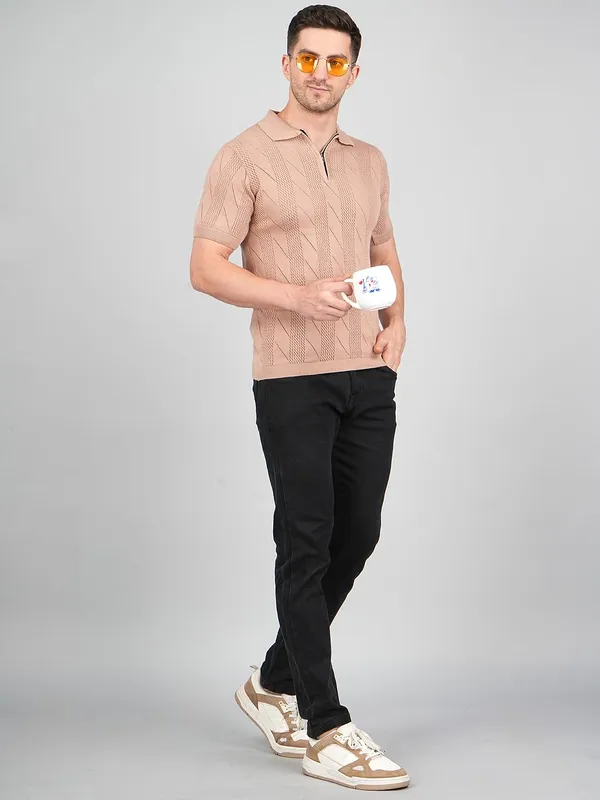 Mens_Textured_Knit_Polo_Shirt