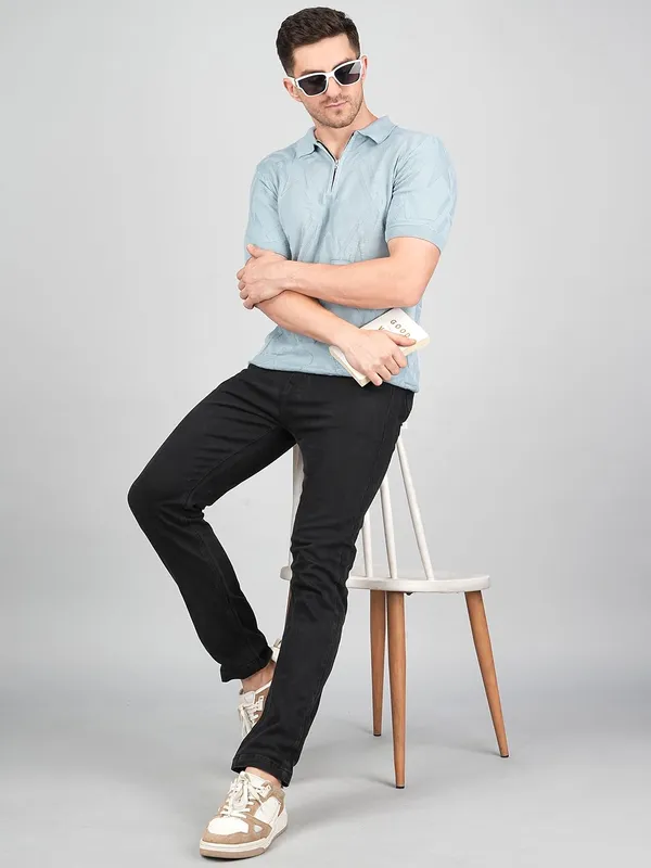 Men_S_Polo_Neck_Textured_T_Shirt
