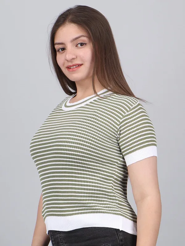 Women_S_Knitted_Half_Sleeve_Top