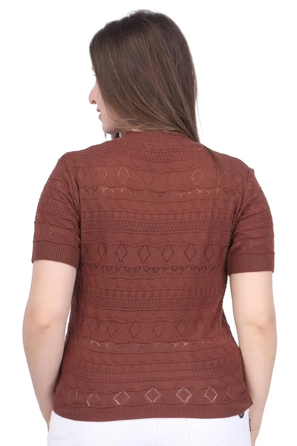 Women_S_Knitted_Half_Sleeve_Top