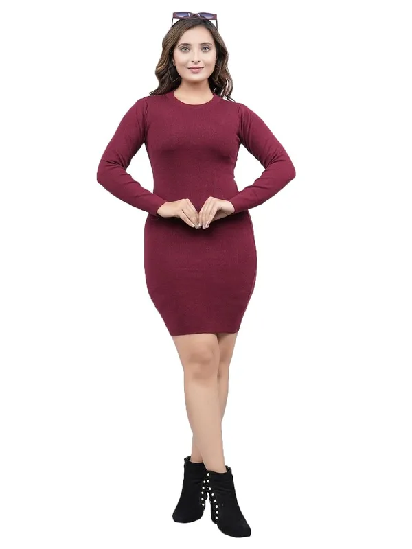 Round_Neck_Bodycon_Dress_For_Women