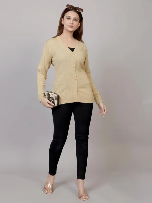 Women_S_V_Neck_Button_Cardigan_Sweater