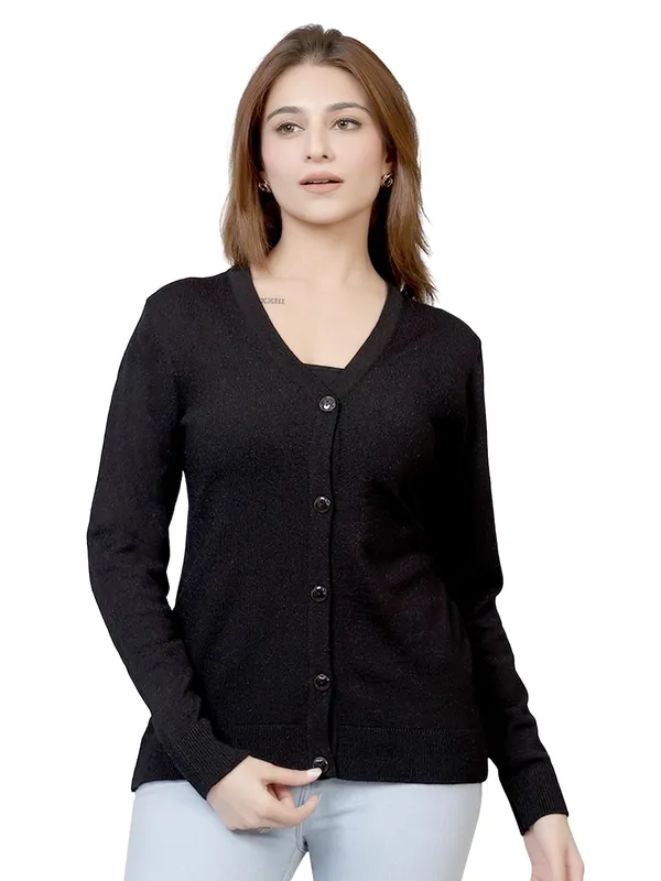 Women_S_V_Neck_Button_Cardigan_Sweater