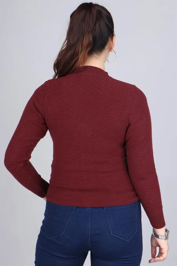 V_Neck_Button_Cardigan_Sweater_For_Women