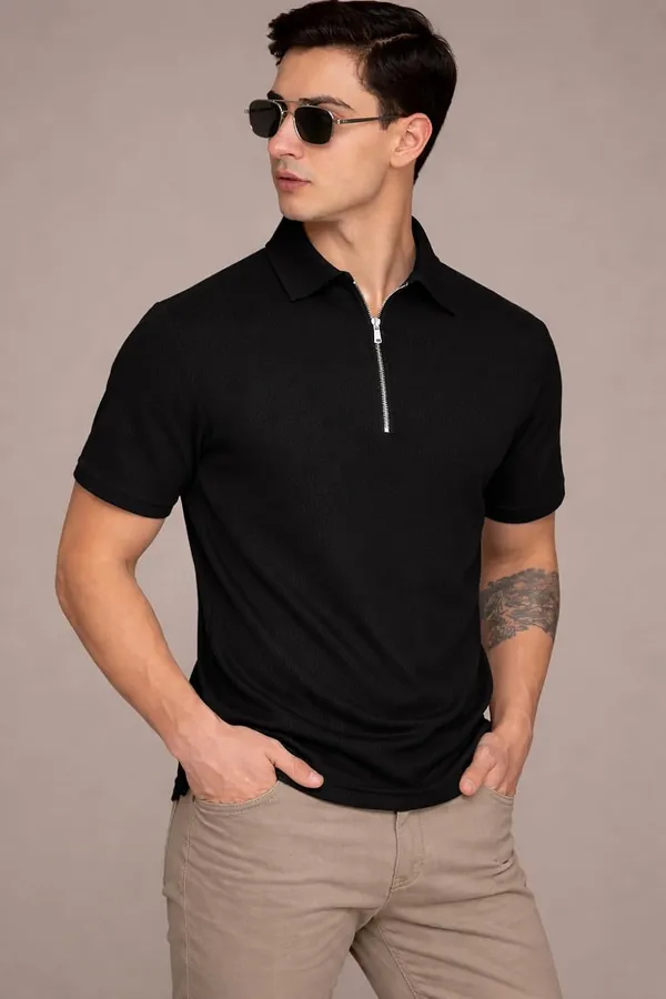 Men_S_Cotton_Blend_Half_Zipper_Polo_Shirt