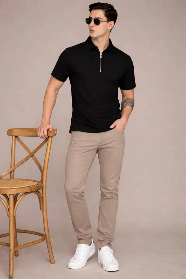 Men_S_Cotton_Blend_Half_Zipper_Polo_Shirt