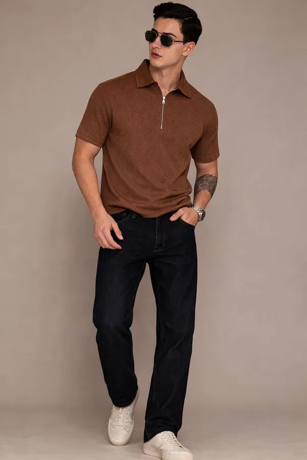 Men_S_Cotton_Blend_Half_Zipper_Polo_Shirt