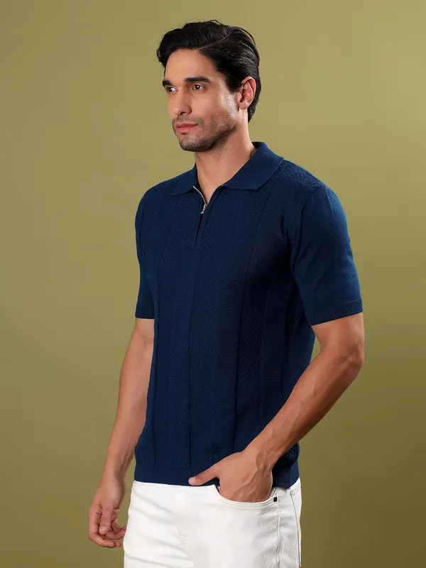Men_S_Cotton_Polo_Neck_Half_Zip_T_Shirt