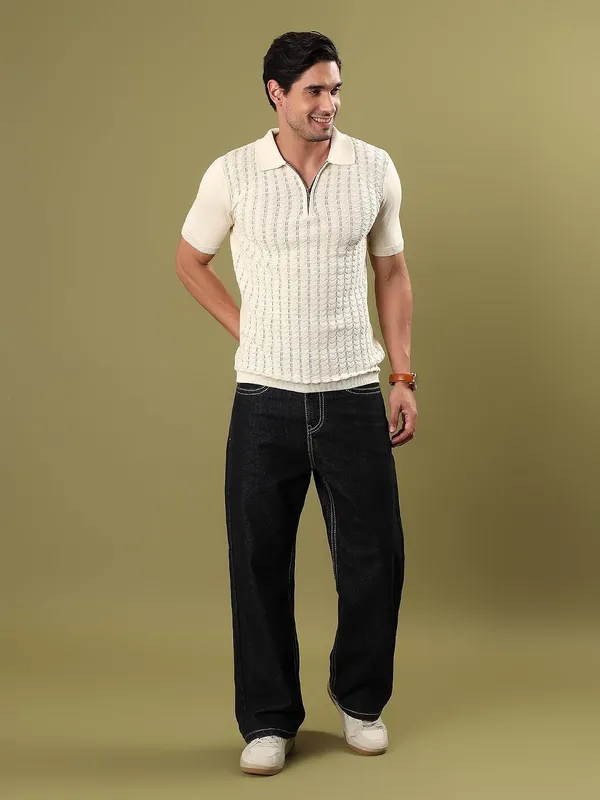 Men_S_Cotton_Polo_Neck_Half_Zip_T_Shirt