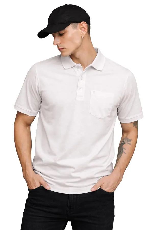Half_Sleeve_Polo_Neck_T_Shirt_With_Chest_Pocket
